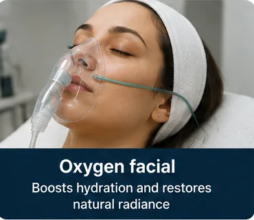 Oxygen facial treatment for deep hydration and radiant skin